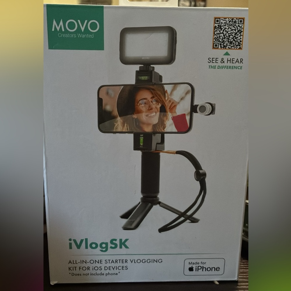 OVO iVlogSK Vlogging Kit for iOS - Black and Green